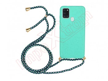 Transparent case with lanyard for Samsung Galaxy A21s (SM-A217)