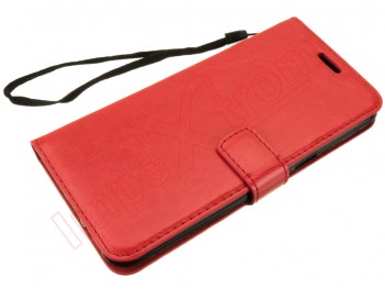 Funda tipo libro roja con soporte interno para Samsung Galaxy S8, G950