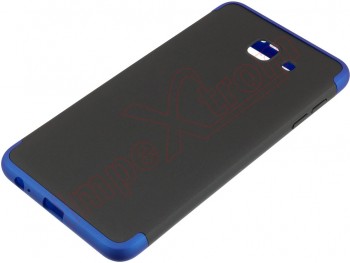 Funda gkk 360 negra/azul para Samsung Galaxy j7 max,g615