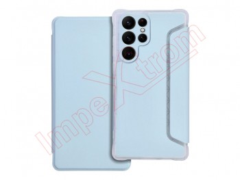 Blue Piano type book case for Samsung Galaxy S22 Ultra 5G, SM-S908