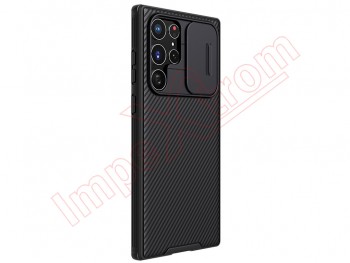 Black rigid case with window for Samsung Galaxy S22 Ultra 5G, SM-S908