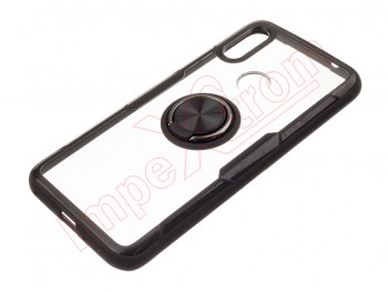 Transparent and black RING cover with black anti-fall ring for Xiaomi Redmi 7