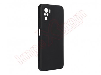 Black silicone case for Xiaomi Redmi Note 10 4G, M2101K7AI
