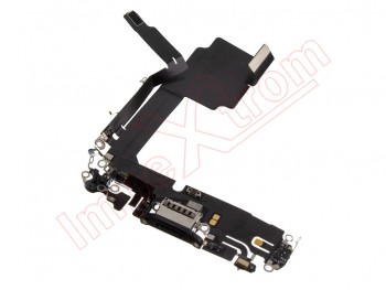 Cable flex de carga con conector negro premium para iPhone 15 pro, a3102. Calidad PREMIUM