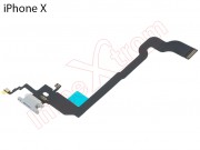 flex-con-conector-de-carga-gris-plata-con-micr-fono-inferior-iphone-x-a1901