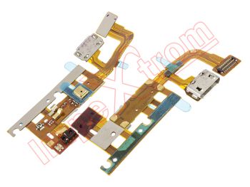 Flex accessory connector and Micro USB charging with proximity sensor and light, coaxial cable for Huawei Ascend P6