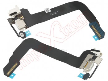 Flex cable with charging, lightning connector with , audio jack and button menu button (Home) for Apple iPod Touch 6 generación, white color