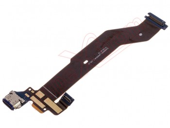 Interconector flex with charger, data and accesories USB Tipo C para LG G8s Thinq (LM-G810EAW)