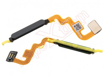 Cable flex con botón sensor / lector de huellas negro / gris grafito "Graphite gray" para Xiaomi Redmi Note 11, 2201117TG