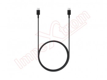 Cable de datos EP-DX510JBE de 1.8m negro de USB tipo C a USB tipo C - 5A