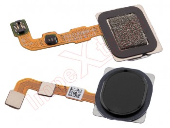 Cable flex con botón lector / sensor de huellas negro para Samsung Galaxy A20s, SM-A207