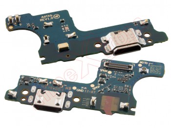 Service Pack Auxiliary plate with micro USB charging connector and microphone for Samsung Galaxy A01, SM-A015