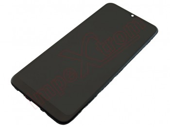Pantalla Service Pack pls ips con marco negro para Samsung Galaxy a02s