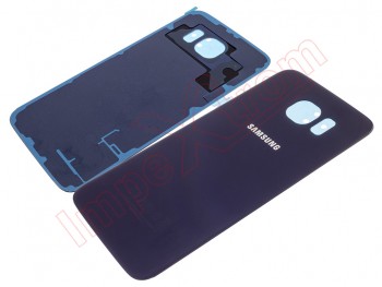 Carcasa Service Pack trasera negra azulada (Black Sapphire) para Samsung Galaxy S6, G920F