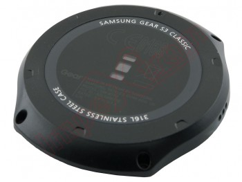 Black Service Pack housing, back cover for Samsung Gear S3 Classic, R770