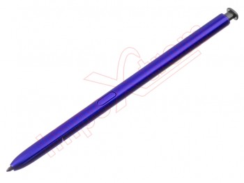 Stylus pen azul "aura glow" con pulsador negro para Samsung Galaxy Note 10, SM-N970 / Galaxy Note 10 Plus, SM-N975