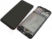 black-full-screen-service-pack-housing-housing-super-amoled-lcd-display-digitizer-touch-with-front-housing-for-samsung-galaxy-m21-m215f