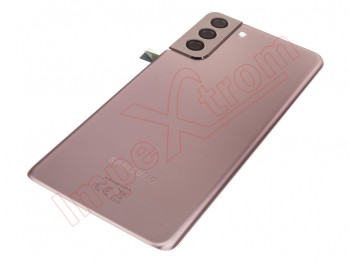 Tapa de batería Service Pack rosa dorada (phantom gold) para Samsung Galaxy S21+ 5G, SM-G996B