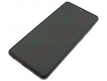 Pantalla service pack completa SUPER AMOLED con marco negro "Awesome Black" para Samsung Galaxy A72 4G, SM-A725