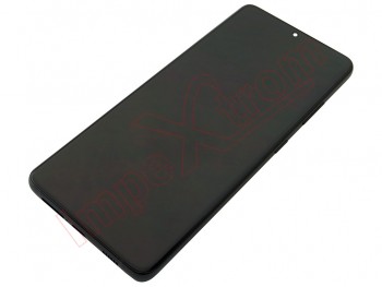 service pack Pantalla super AMOLED con marco negro "phantom black" para Samsung Galaxy s21 ultra 5g, sm-g998b, sin cámara