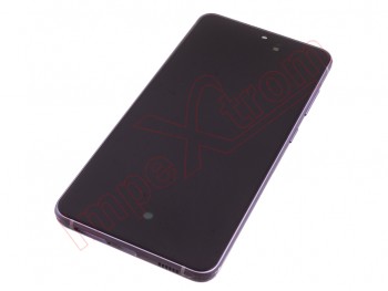 Pantalla Service Pack AMOLED con marco lateral / chasis color púrpura para Samsung Galaxy s21 fe 5g, sm-g990b