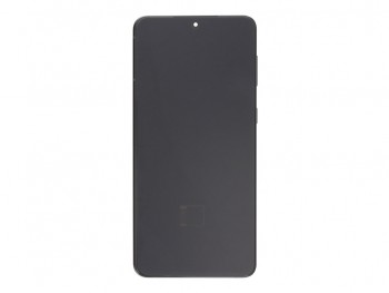 Pantalla genérica AMOLED con marco negro "Phantom black" para Samsung Galaxy S21 Plus 5G, SM-G996
