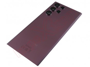 Tapa de batería Service Pack violeta borgoña "Burgundy" para Samsung Galaxy S22 Ultra 5G, SM-S908