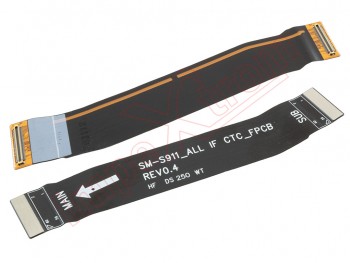 Main interconnection flex from the motherboard to the auxiliary board for Samsung Galaxy S23, SM-S911