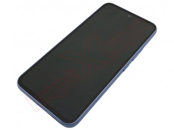 Pantalla Service Pack completa Super AMOLED negra con marco violeta "Violet" para Samsung Galaxy A54 5G, SM-A546