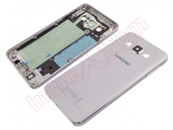 Carcasa Service Pack trasera plateada para Samsung Galaxy A3, A300