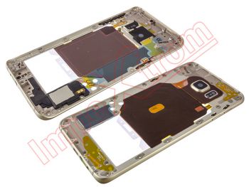 Gold middle housing for Samsung Galaxy S6 Edge Plus, G928F