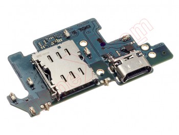 Service Pack auxiliary plate with SIM cards reader and USB type C data, charging and accessories connector for Samsung Galaxy A80 (SM-A805F)