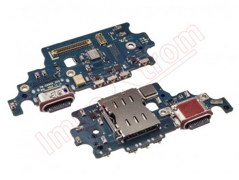 Service Pack auxiliary plate with microphone, USB Type C charging, data and accessories connector and SIM card reader for Samsung Galaxy S21 Plus, SM-G996