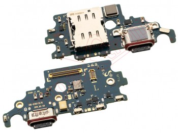 Placa auxiliar Service Pack con micrófono, conector de carga, datos y accesorios USB Tipo C y lector SIM para Samsung Galaxy S21 5G
