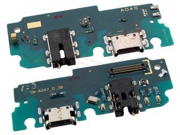 Placa auxiliar Service Pack con micrófono, conector de carga, datos y accesorios USB tipo C para Samsung Galaxy A04s, SM-A047