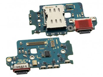 Auxiliary board with microphone, charging, data and accessory connector for Samsung Galaxy S24 5G, SM-S921B