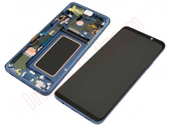 Pantalla Service Pack super AMOLED con marco azul coral para Samsung Galaxy s9, sm-g960f