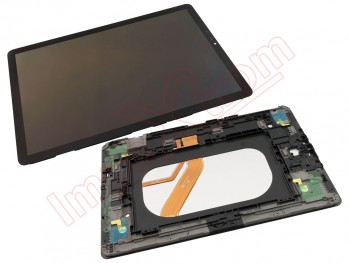 Pantalla completa Service Pack SUPER AMOLED negra con marco para tablet Samsung Galaxy Tab S4 10.5 SM-T830 / SM-T835