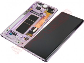 Pantalla completa Service Pack Super AMOLED púrpura para Samsung Galaxy Note 9, N960F