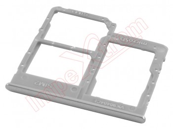 White / silver Dual SIM + SD tray for Samsung Galaxy A40, SM-A405F