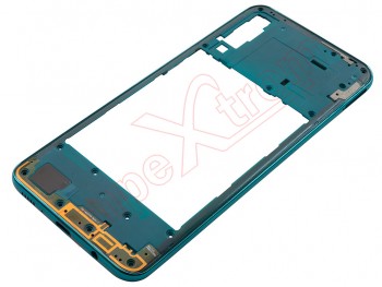 Carcasa frontal / central con marco verde "Prism Crush Green" para Samsung Galaxy A30s, SM-A307