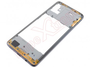 Middle housing with white / silver frame for Samsung Galaxy A51, SM-A515F/DS 