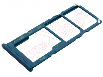 Blue Dual SIM + micro SD tray for Samsung Galaxy A12, SM-A125