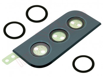 Rear cameras lenses with Green trim for Samsung Galaxy S22 5G, SM-S901