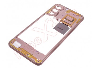 Carcasa frontal rosa (orange cooper) para Samsung Galaxy M23 5G, SM-M236