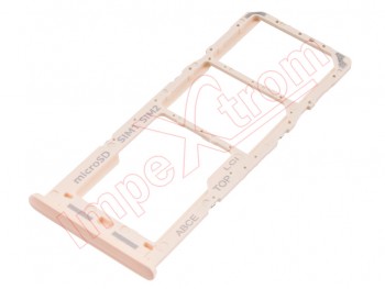 Tray for Dual SIM + microSD pink peach for Samsung Galaxy A23 5G, SM-A236U