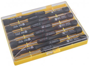 Kit of 10 precision screwdrivers for repair