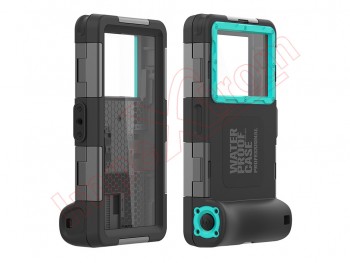 Black and orange waterproof protective case for diving