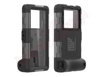 Black waterproof protective case for diving
