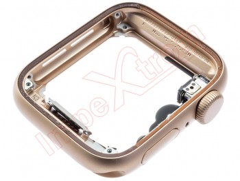 Carcasa lateral aluminio en oro con digital crown / botón de inicio y botón lateral para Apple Watch SE GPS 40mm A2351, MYDN2TY/A